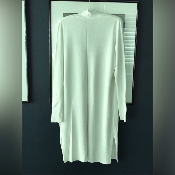 White cardigan, all-season weight - Picture 2 of 3